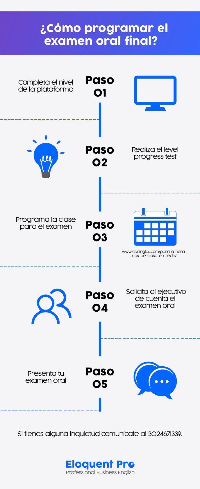 Infografía  como programar examen oral final-01